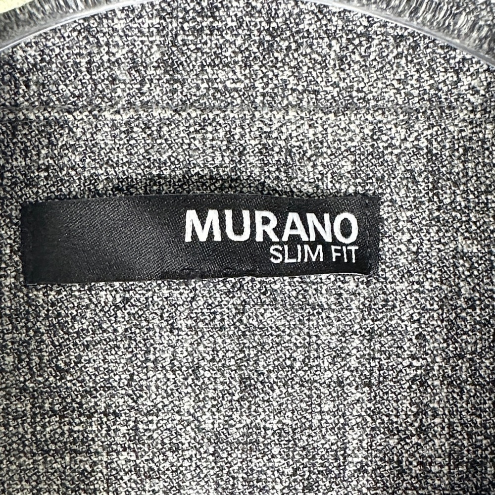 Murano Slim Fit Charcoal Gray Lightweight Zip Front Jacket Men’s Small - Picture 2 of 9